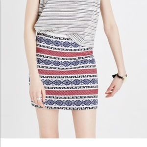 Madewell Jacquard Gamine Skirt